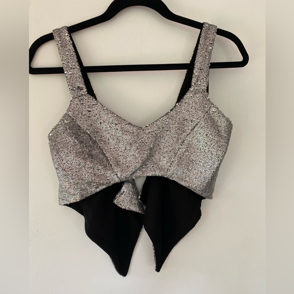 NWOT Zara sequin top